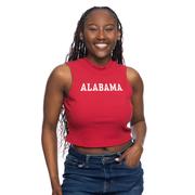  Alabama Zoozatz Mock Neck Ribbed Tank Top