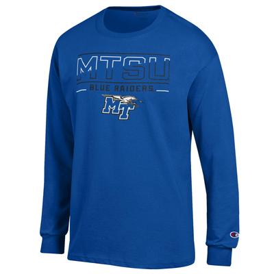 MTSU Champion Split Color Straight Long Sleeve Tee