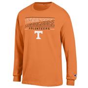  Tennessee Champion Split Color Straight Long Sleeve Tee