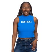  Kentucky Zoozatz Mock Neck Ribbed Tank Top