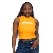  Tennessee Zoozatz Mock Neck Ribbed Tank Top