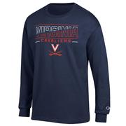  Virginia Champion Split Color Straight Long Sleeve Tee