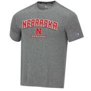  Nebraska Champion Heathered Impact Tee