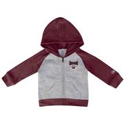  Mississippi State Champion Infant Raglan Full Zip Hoodie