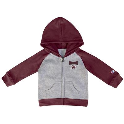 Mississippi State Champion Infant Raglan Full Zip Hoodie