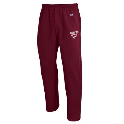 Virginia Tech Champion Powerblend Open Bottom Sweatpants