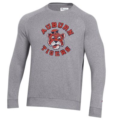 Auburn Champion Vault Tiger Triumph Fleece Raglan Crew