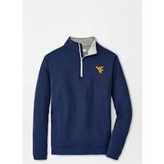  West Virginia Peter Millar Perth Solid Stretch 1/4 Zip Pullover