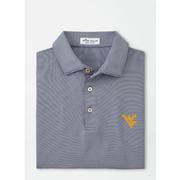  West Virginia Peter Millar Jubilee Stripe Polo