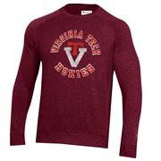  Virginia Tech Champion Vault Triumph Fleece Raglan Crew