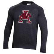  Arkansas Champion Vault Triumph Fleece Raglan Crew