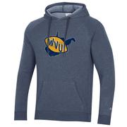  West Virginia Champion Vault State Triumph Fleece Raglan Hoodie