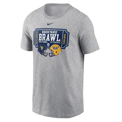 West Virginia Nike Backyard Brawl Ticket Core Cotton Tee