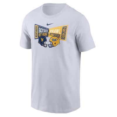 West Virginia Nike Backyard Brawl Head to Head Core Cotton Tee