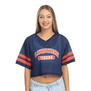  Auburn Zoozatz V- Neck Mesh Football Tee