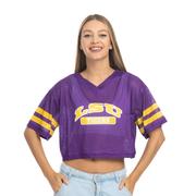  Lsu Zoozatz V- Neck Mesh Football Tee