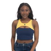  West Virginia Zoozatz Peek- A- Boo Sports Bra