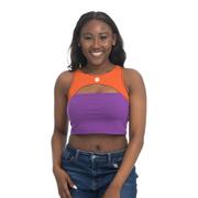  Clemson Zoozatz Peek- A- Boo Sports Bra