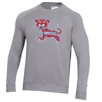 Clemson Champion Vault Triumph Fleece Raglan Crew