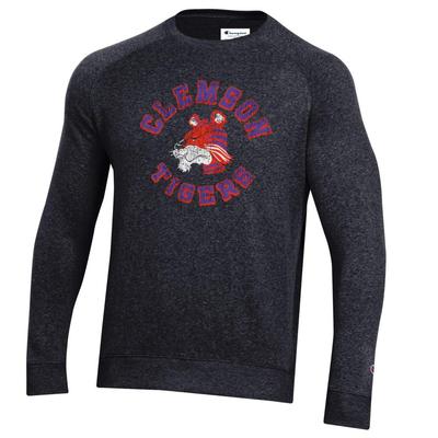 Clemson Champion Vault Triumph Fleece Raglan Crew