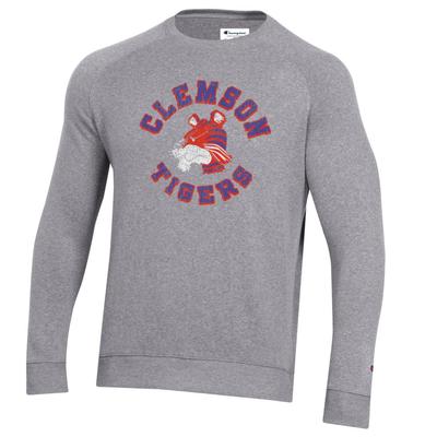 Clemson Champion Vault Triumph Fleece Raglan Crew