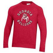  Georgia Champion Vintage Triumph Fleece Raglan Crew