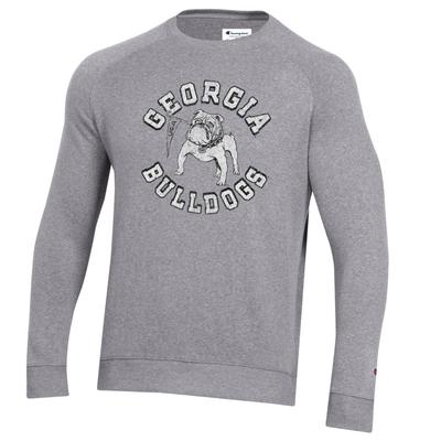 Georgia Champion Vintage Triumph Fleece Raglan Crew HERITAGE_GREY