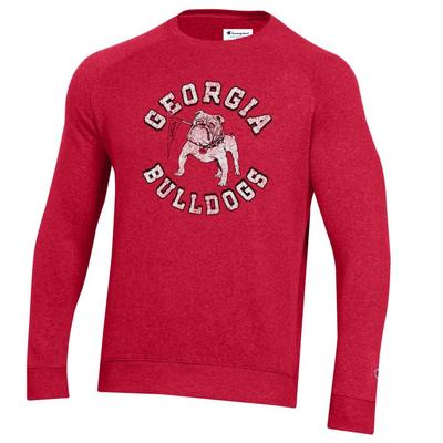 Georgia Champion Vintage Triumph Fleece Raglan Crew