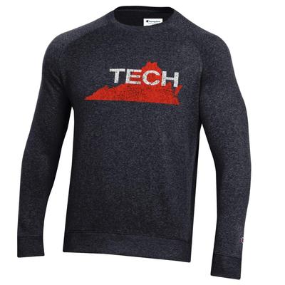 Virginia Tech Champion Vault Triumph Fleece Raglan Crew