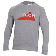  Virginia Tech Champion Vault Triumph Fleece Raglan Crew