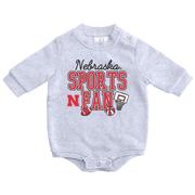  Nebraska Zoozatz Infant Sports Fan Fleece Onesie