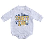  West Virginia Zoozatz Infant Sports Fan Fleece Onesie