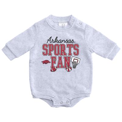 Arkansas Zoozatz Infant Sports Fan Fleece Onesie