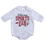  Arkansas Zoozatz Infant Sports Fan Fleece Onesie