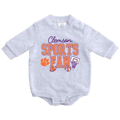 Clemson Zoozatz Infant Sports Fan Fleece Onesie