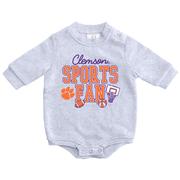  Clemson Zoozatz Infant Sports Fan Fleece Onesie