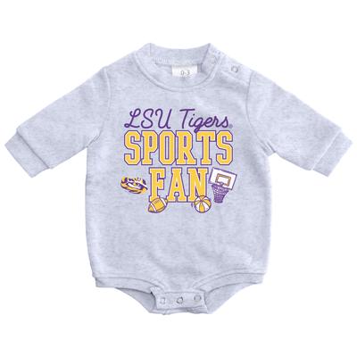 LSU Zoozatz Infant Sports Fan Fleece Onesie