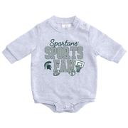  Michigan State Zoozatz Infant Sports Fan Fleece Onesie