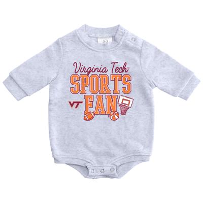 Virginia Tech Zoozatz Infant Sports Fan Fleece Onesie