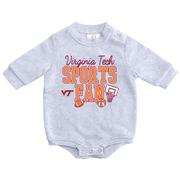  Virginia Tech Zoozatz Infant Sports Fan Fleece Onesie