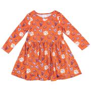  Clemson Zoozatz Toddler Sports Long Sleeve Dress