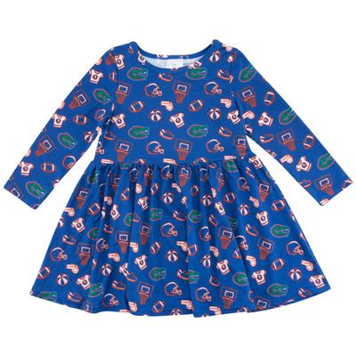 Florida Zoozatz Toddler Sports Long Sleeve Dress