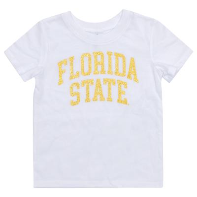 Florida State Zoozatz Toddler Glitter Arch Wordmark Tee