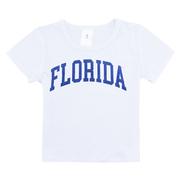  Florida Zoozatz Youth Glitter Arch Wordmark Tee