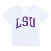  Lsu Zoozatz Youth Glitter Arch Wordmark Tee