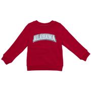  Alabama Zoozatz Toddler Glitter Arch Fleece Crew