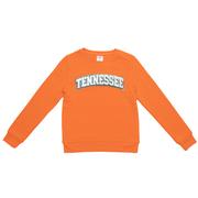  Tennessee Zoozatz Youth Glitter Arch Fleece Crew