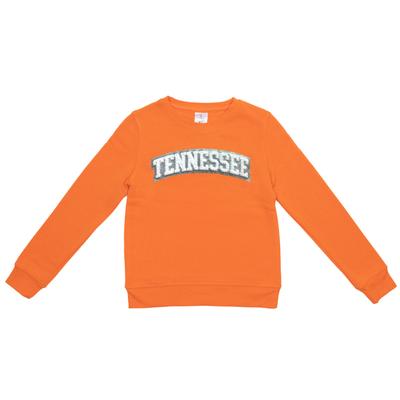 Tennessee Zoozatz YOUTH Glitter Arch Fleece Crew