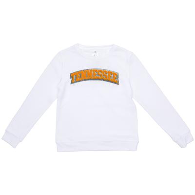 Tennessee Zoozatz YOUTH Glitter Arch Fleece Crew