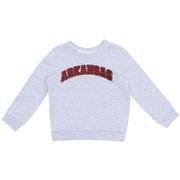  Arkansas Zoozatz Toddler Outlined Chenille Fleece Crew